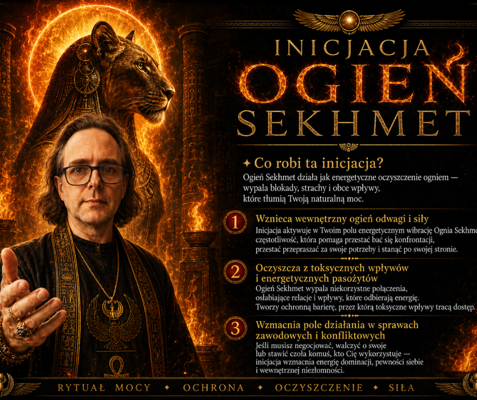OGIEŃ SEKHMET – PRZEBUDZENIE MOCY 